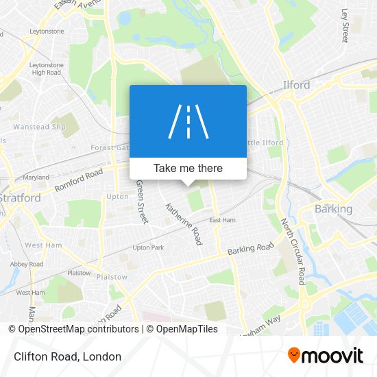 Clifton Road map
