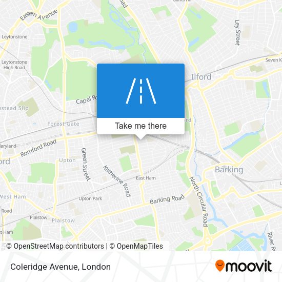 Coleridge Avenue map