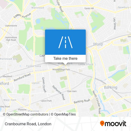Cranbourne Road map