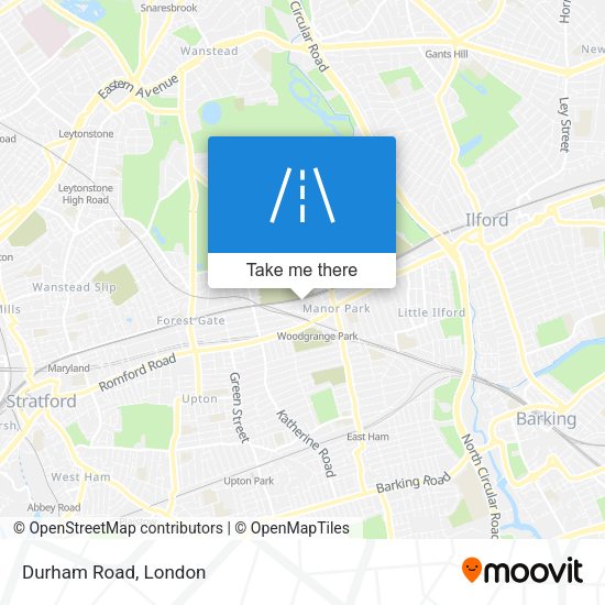Durham Road map