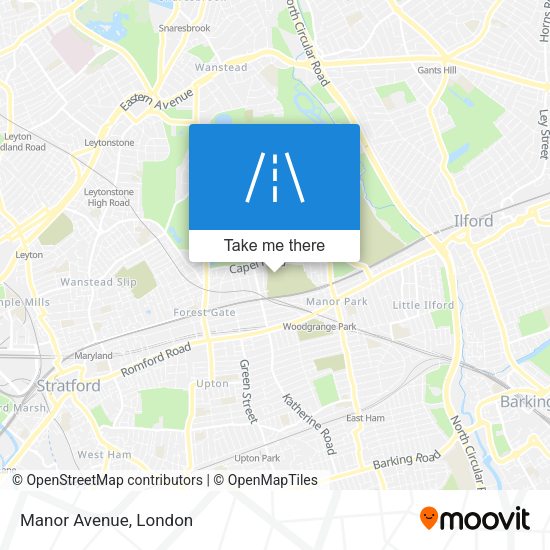 Manor Avenue map