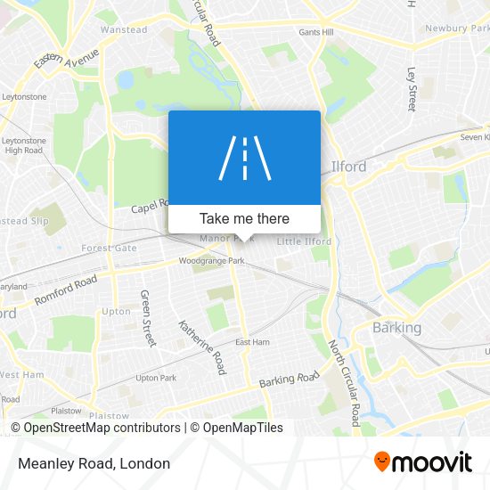 Meanley Road map