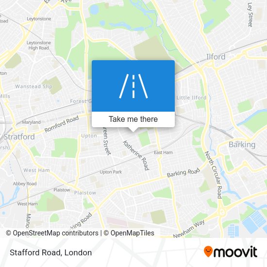Stafford Road map