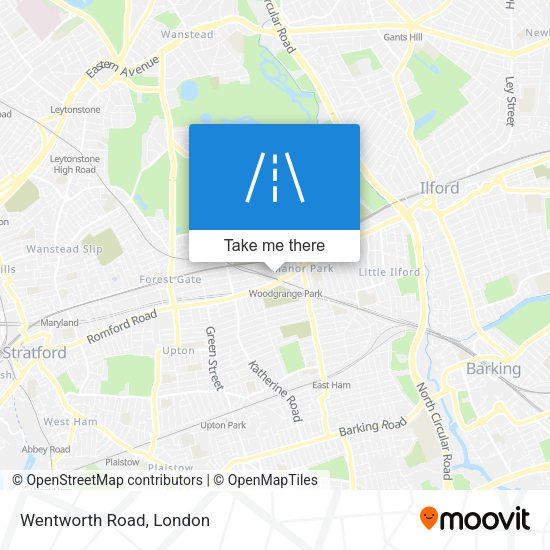 Wentworth Road map