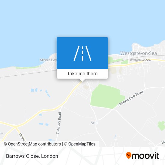 Barrows Close map