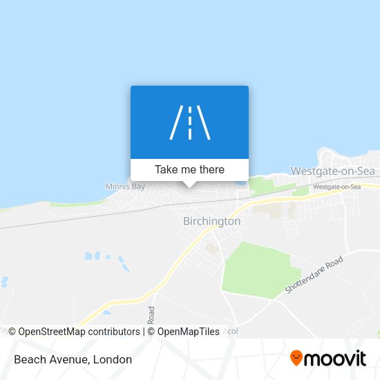 Beach Avenue map