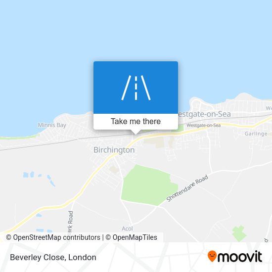 Beverley Close map