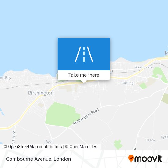 Cambourne Avenue map
