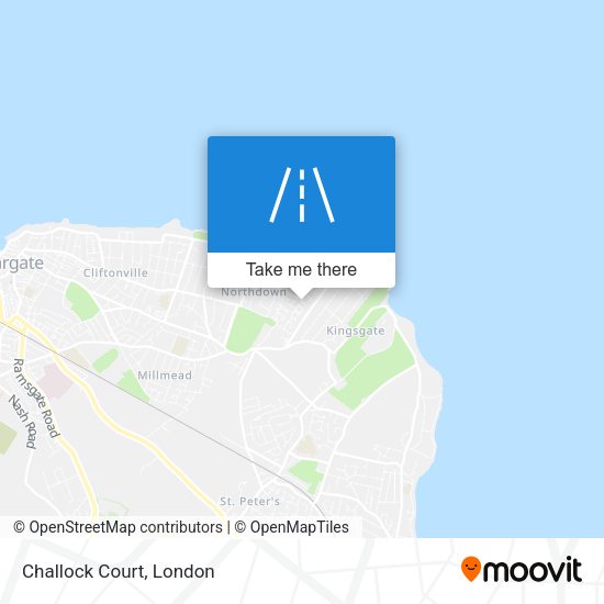 Challock Court map