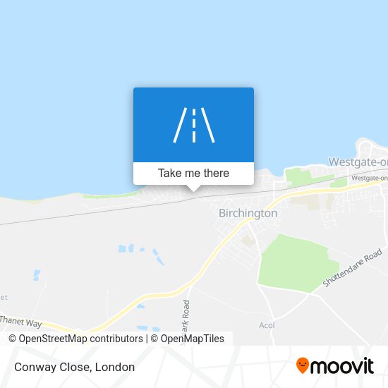 Conway Close map