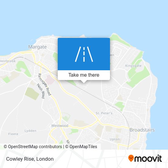 Cowley Rise map