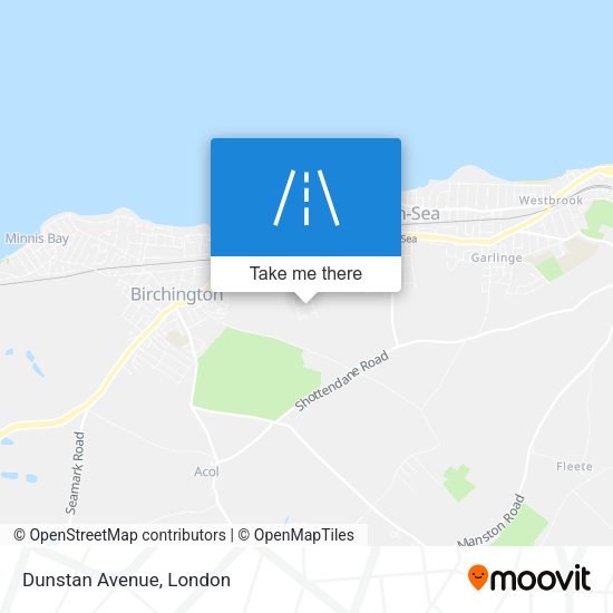 Dunstan Avenue map