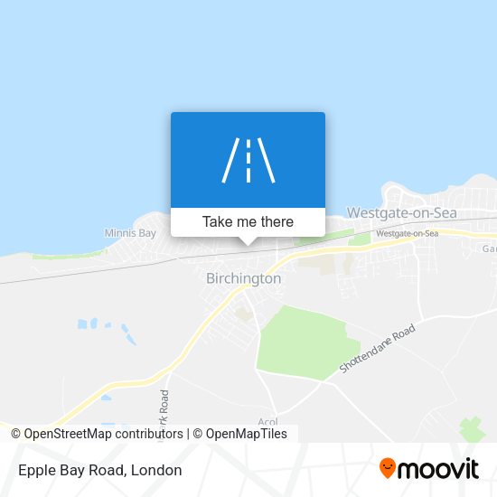 Epple Bay Road map