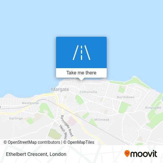 Ethelbert Crescent map