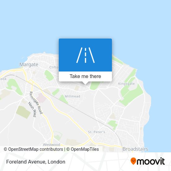 Foreland Avenue map