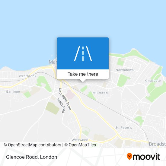 Glencoe Road map