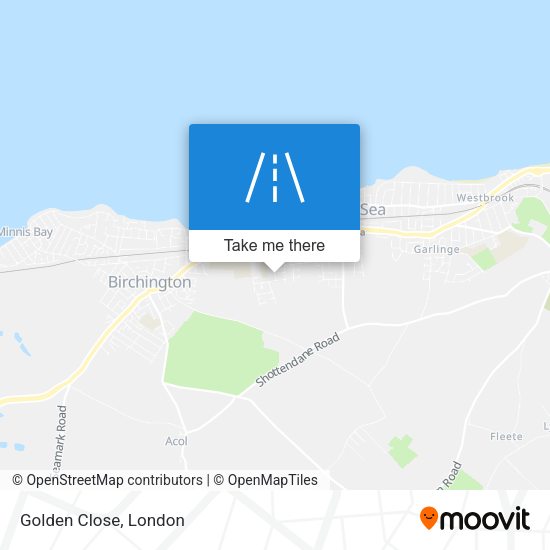 Golden Close map