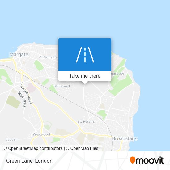Green Lane map