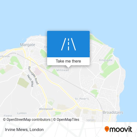 Irvine Mews map