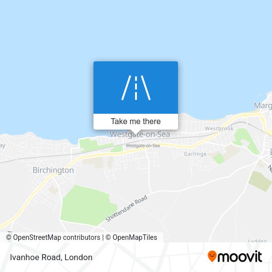 Ivanhoe Road map
