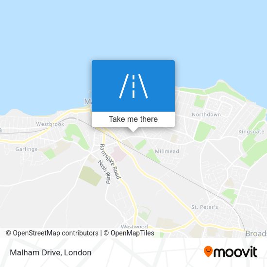 Malham Drive map