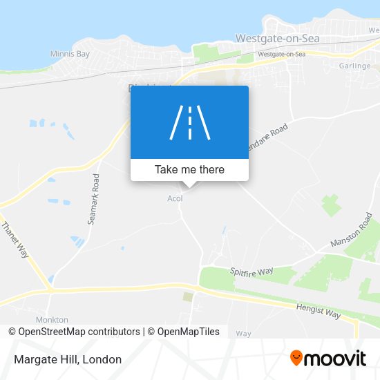 Margate Hill map