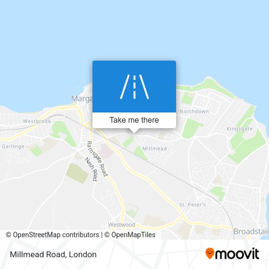 Millmead Road map
