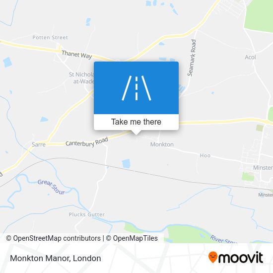 Monkton Manor map