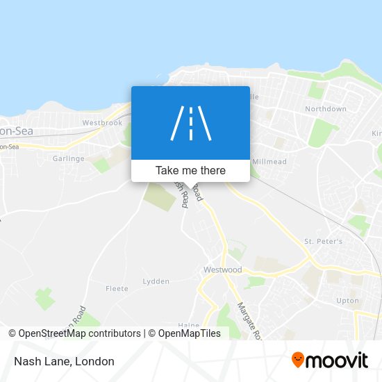 Nash Lane map