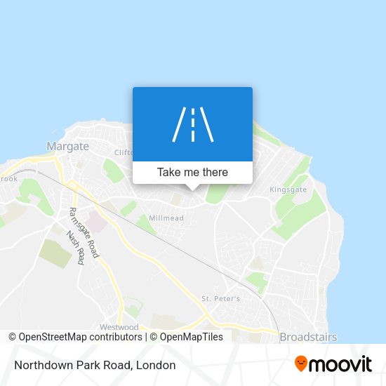 Northdown Park Road map