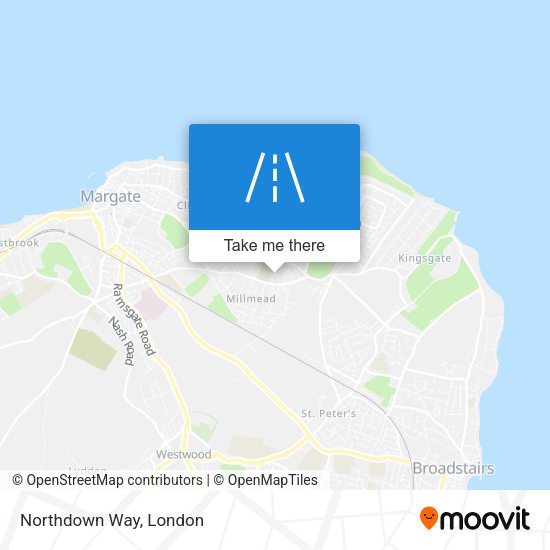 Northdown Way map
