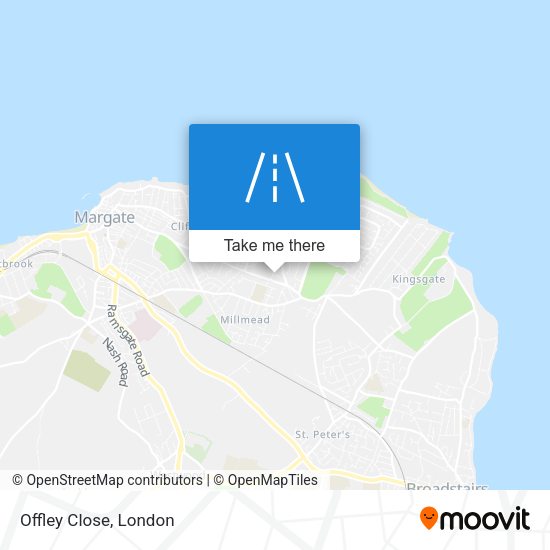 Offley Close map