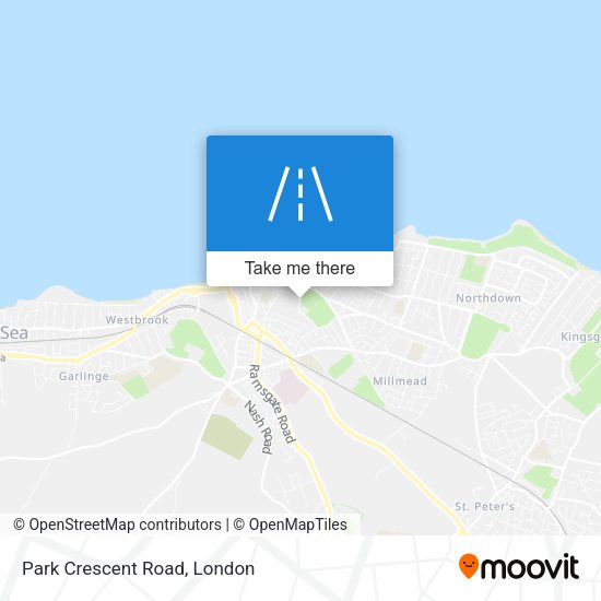 Park Crescent Road map