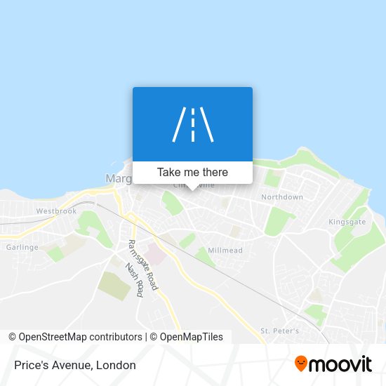 Price's Avenue map
