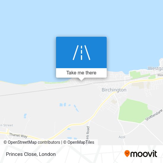 Princes Close map