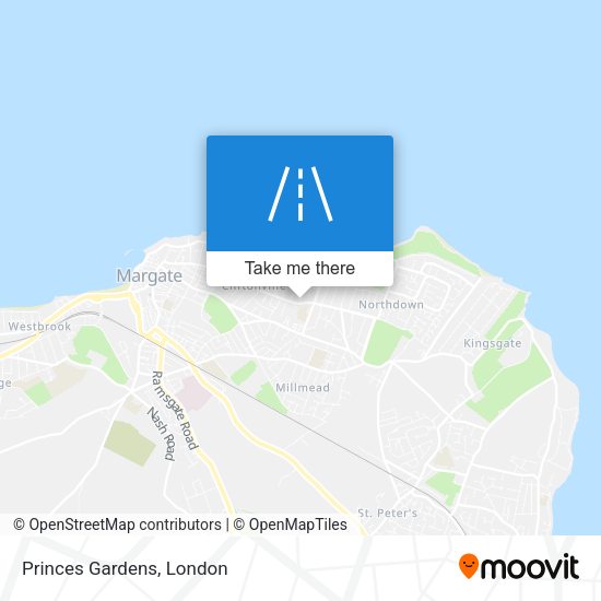 Princes Gardens map