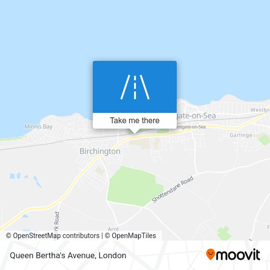 Queen Bertha's Avenue map