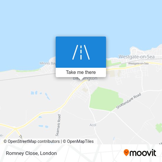 Romney Close map