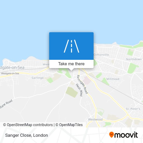 Sanger Close map