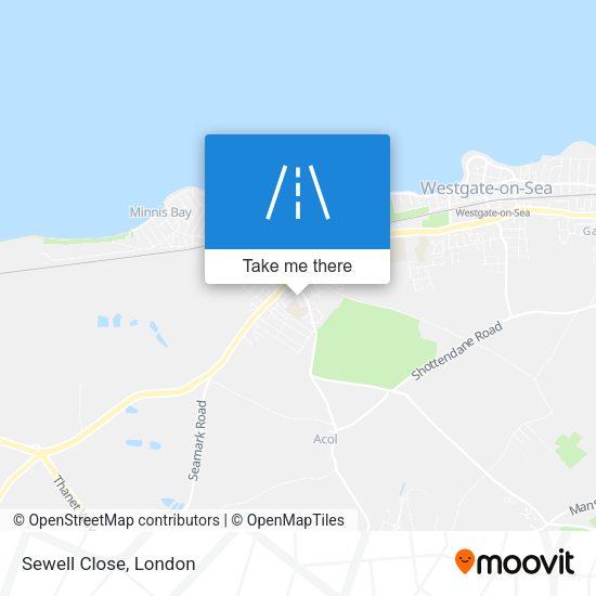 Sewell Close map