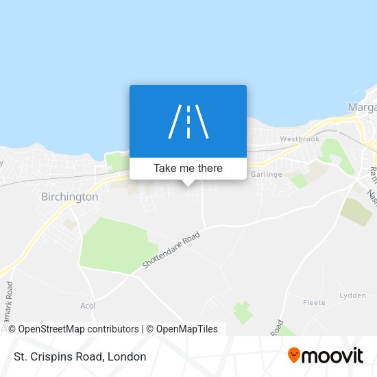 St. Crispins Road map