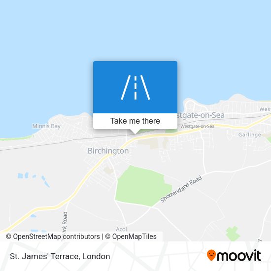 St. James' Terrace map