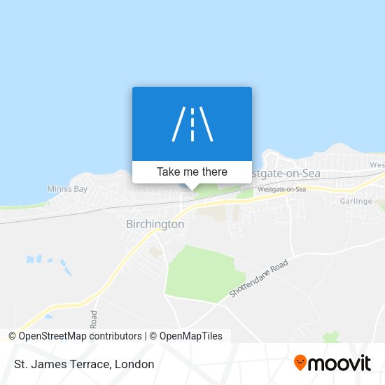 St. James Terrace map