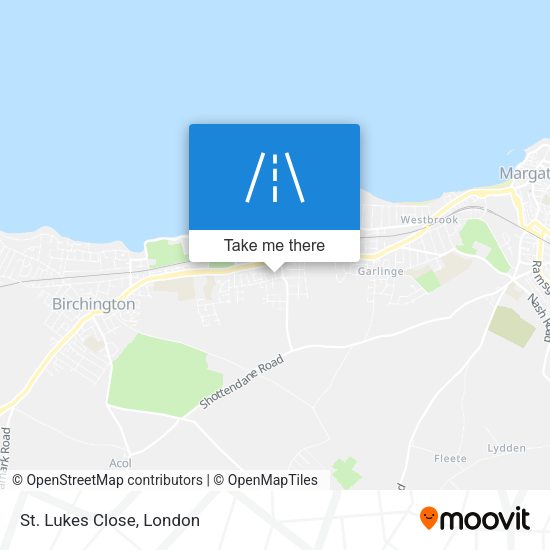 St. Lukes Close map