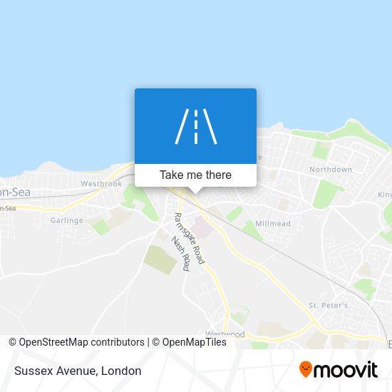 Sussex Avenue map