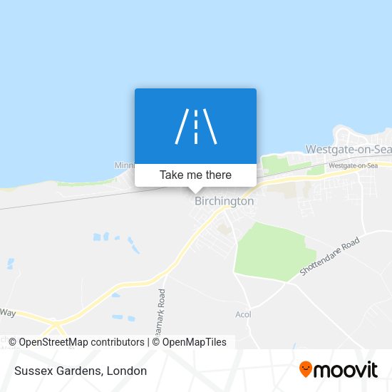 Sussex Gardens map