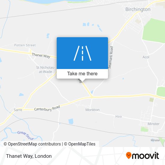 Thanet Way map