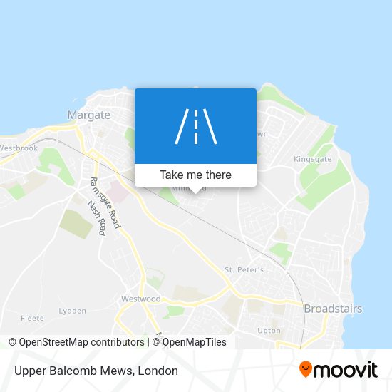 Upper Balcomb Mews map