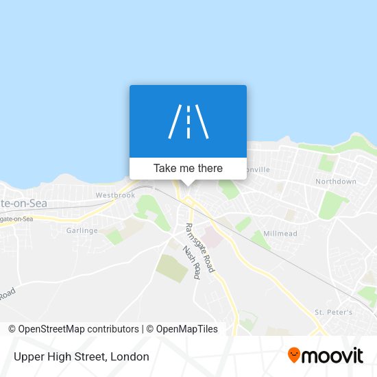 Upper High Street map