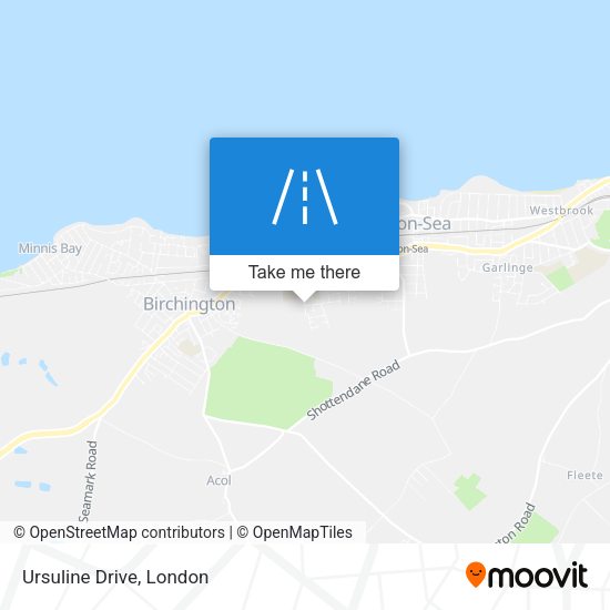 Ursuline Drive map